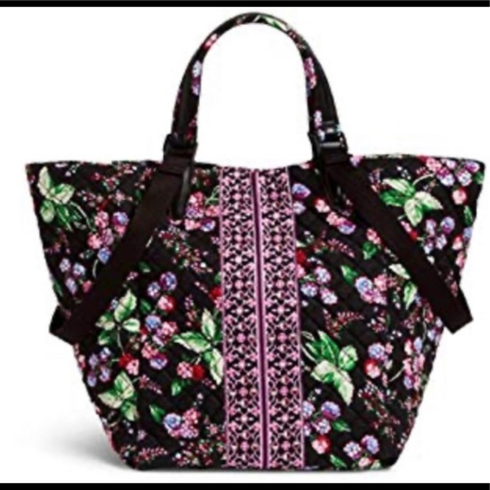 Vera Bradley Winter Berry Change It Up Tote Bag